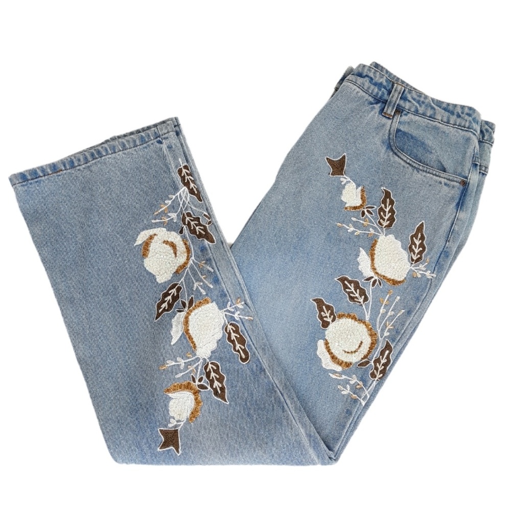 Embroidered Mom Jeans | Newport News